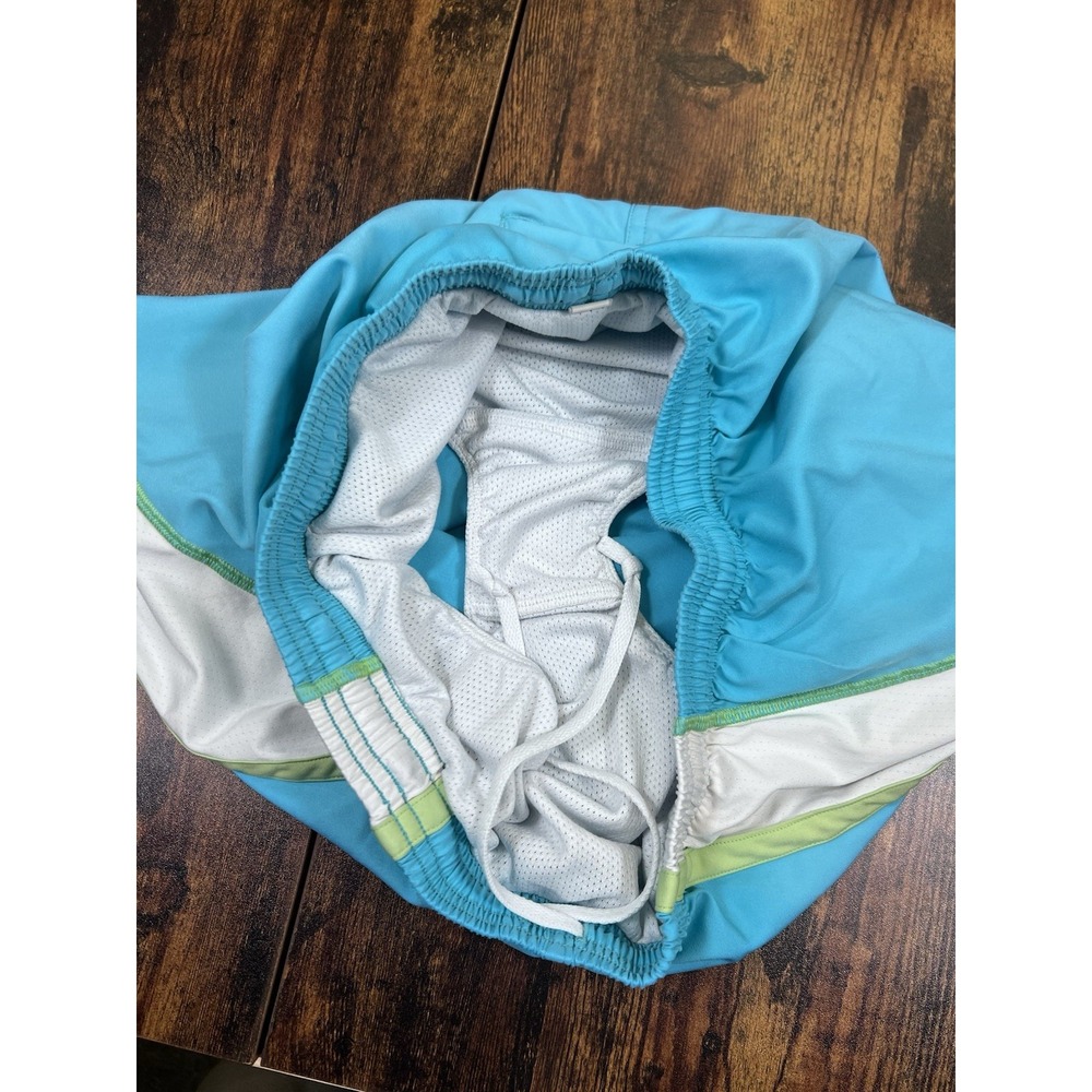 Under Armour Women's Logo Waistband Shorts – Blue/White Size S Back Zip Pocket - Picture 3 of 10